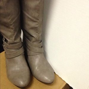 Gray boots